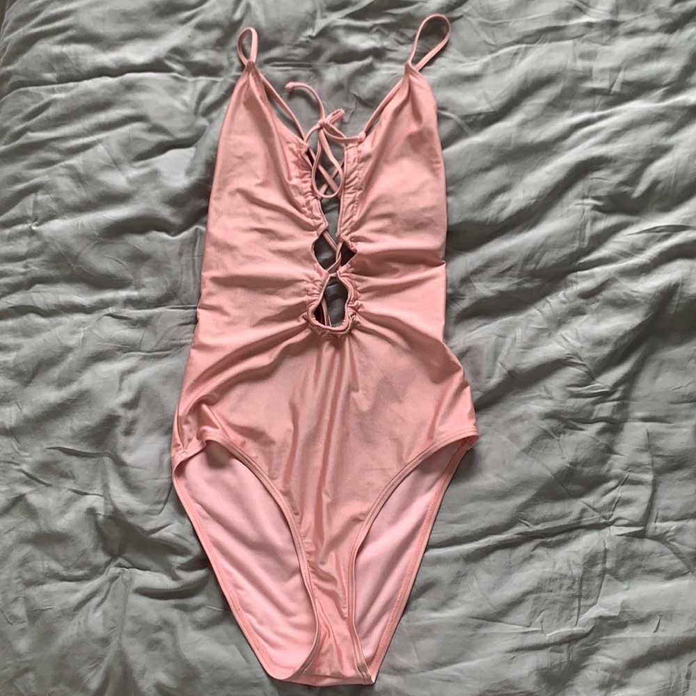 Pink One Piece Swimsuit